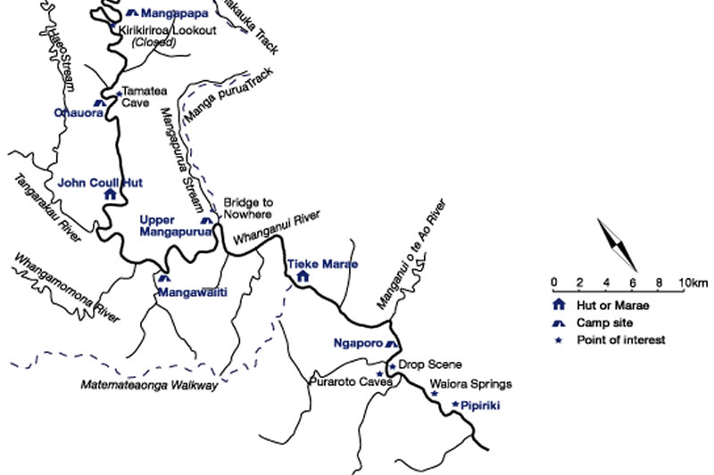Whanganui River Map