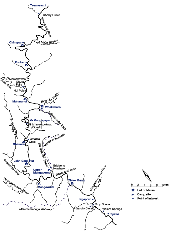 Whanganui River Map